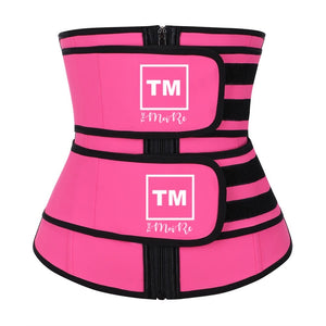 Double Belts Tummy Control Adjustable Waist Trainer,Sweat Waist